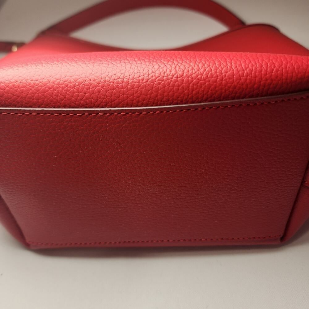 NWT COACH CT801 City Bucket Leather Bag Purse Bold Red/ Gold - Picture 8 of 8